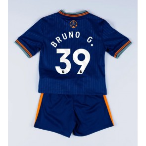 Newcastle United Bruno Guimaraes #39 Tredjetrøje Børn 2025-26 Kortærmet (+ Korte bukser)
